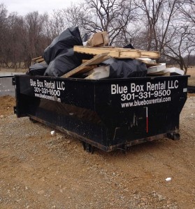 Rented Dumpster at Construction Site in Hagerstown, MD