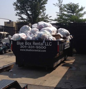 Dumpster full of trash in Hagerstown MD