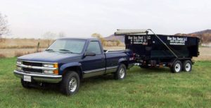 Rental dumpster from Blue Box Rental in Hagerstown, MD