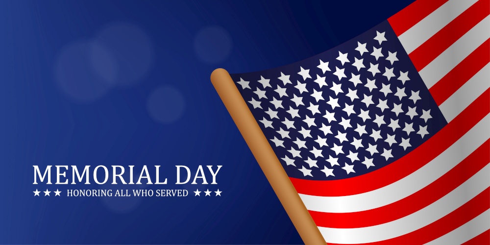 Memorial Day with BlueBox Rental dumpster company of Clear Spring, MD