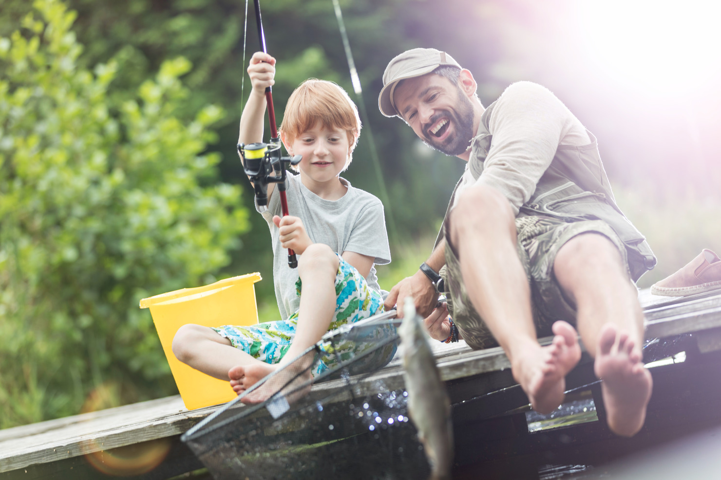 Fishing during Family Fun Month