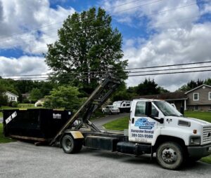 Rent this BlueBox Rental dumpster in Hagerstown, MD
