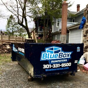 Rent this BlueBox Rental dumpster in Hagerstown, MD