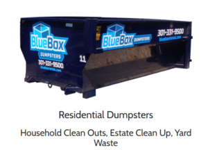 Residential Dumpster from BlueBox in Hagerstown, MD