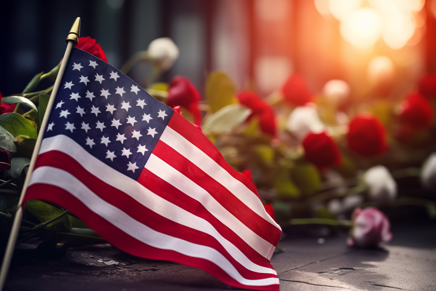 Happy Memorial day from BlueBox Rental dumpster company in Hagerstown, MD